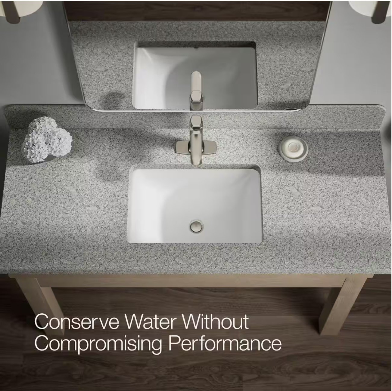 Rubicon Battery Powered Touchless Single Hole Bathroom Faucet in Vibrant Brushed Nickel